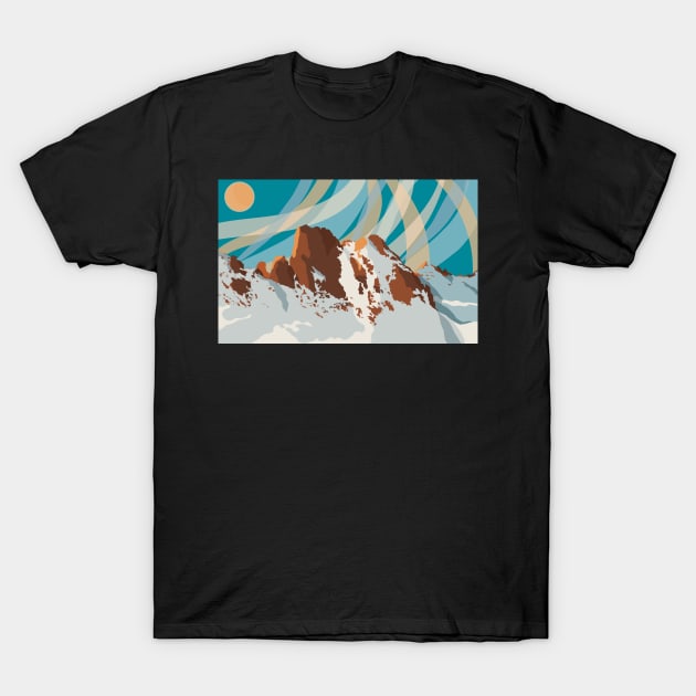 Snowy mountains T-Shirt by Carpesidera